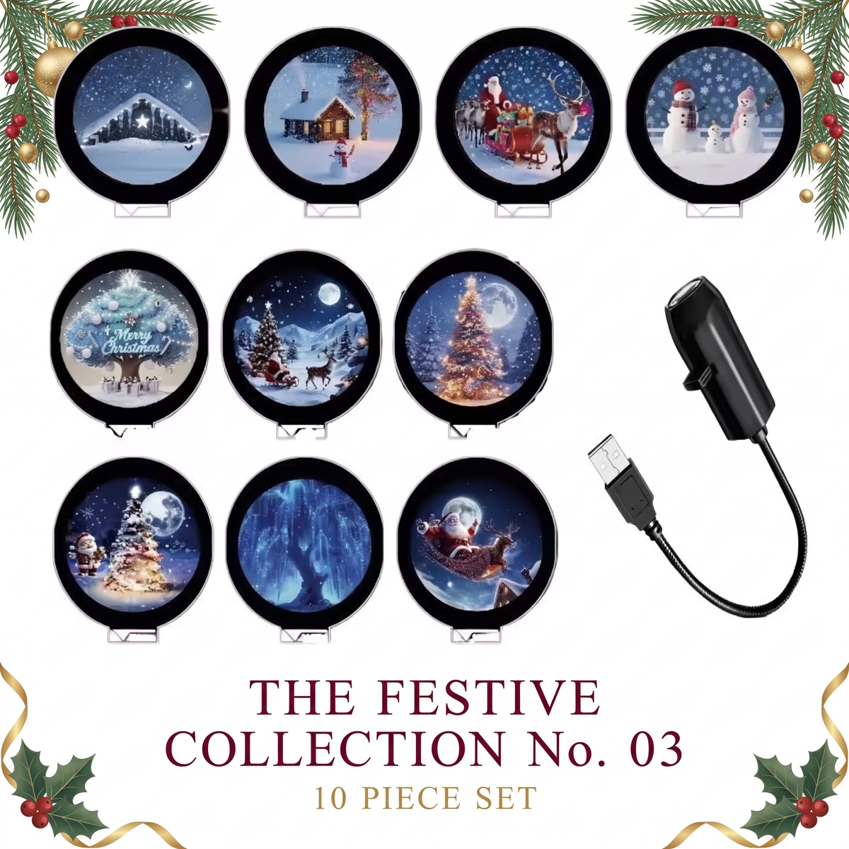 MerryGlass Car Window Projector