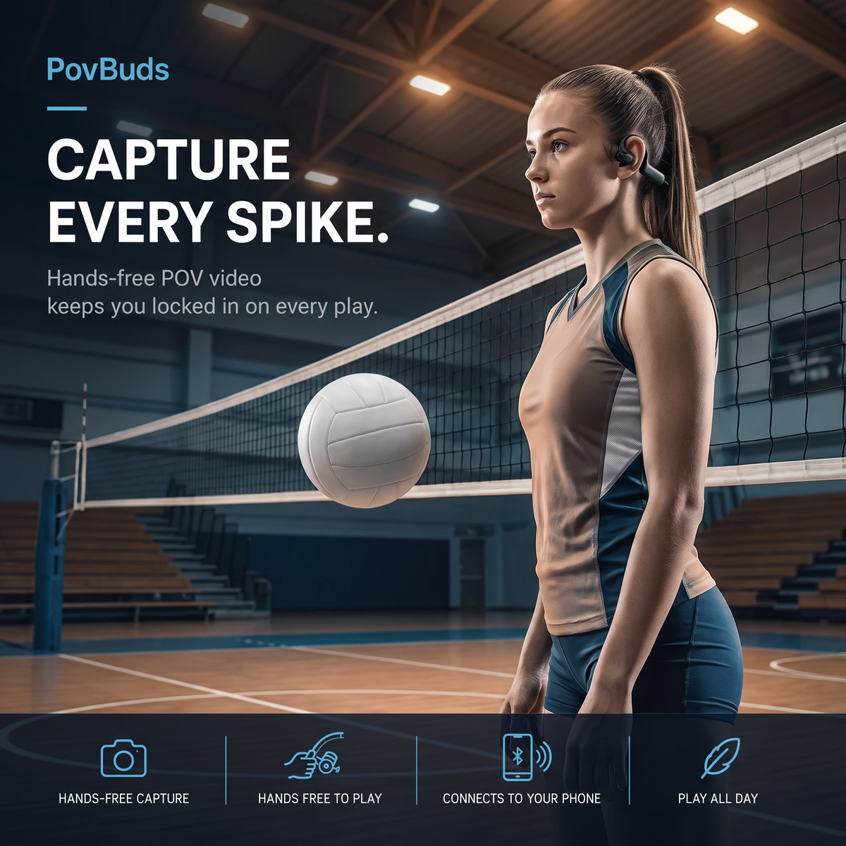 VolleyVue Camera EarBuds