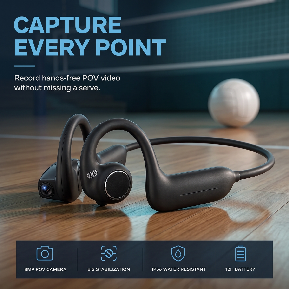 VolleyVue Camera EarBuds